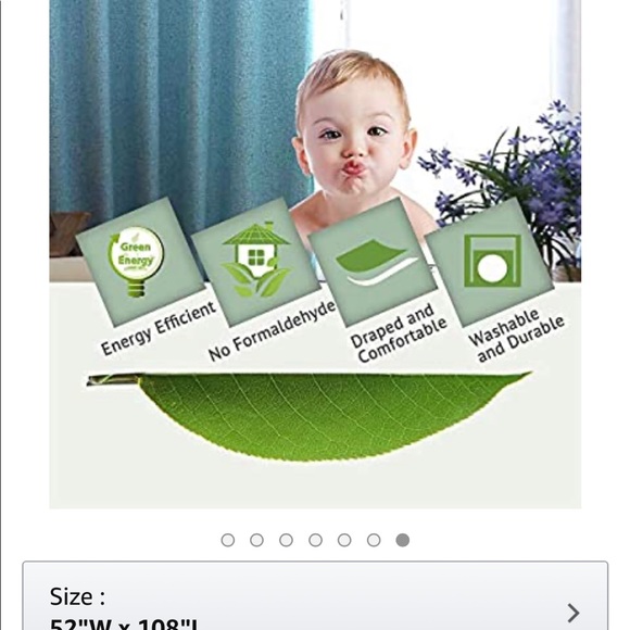 Teal blackout curtains - Picture 9 of 9